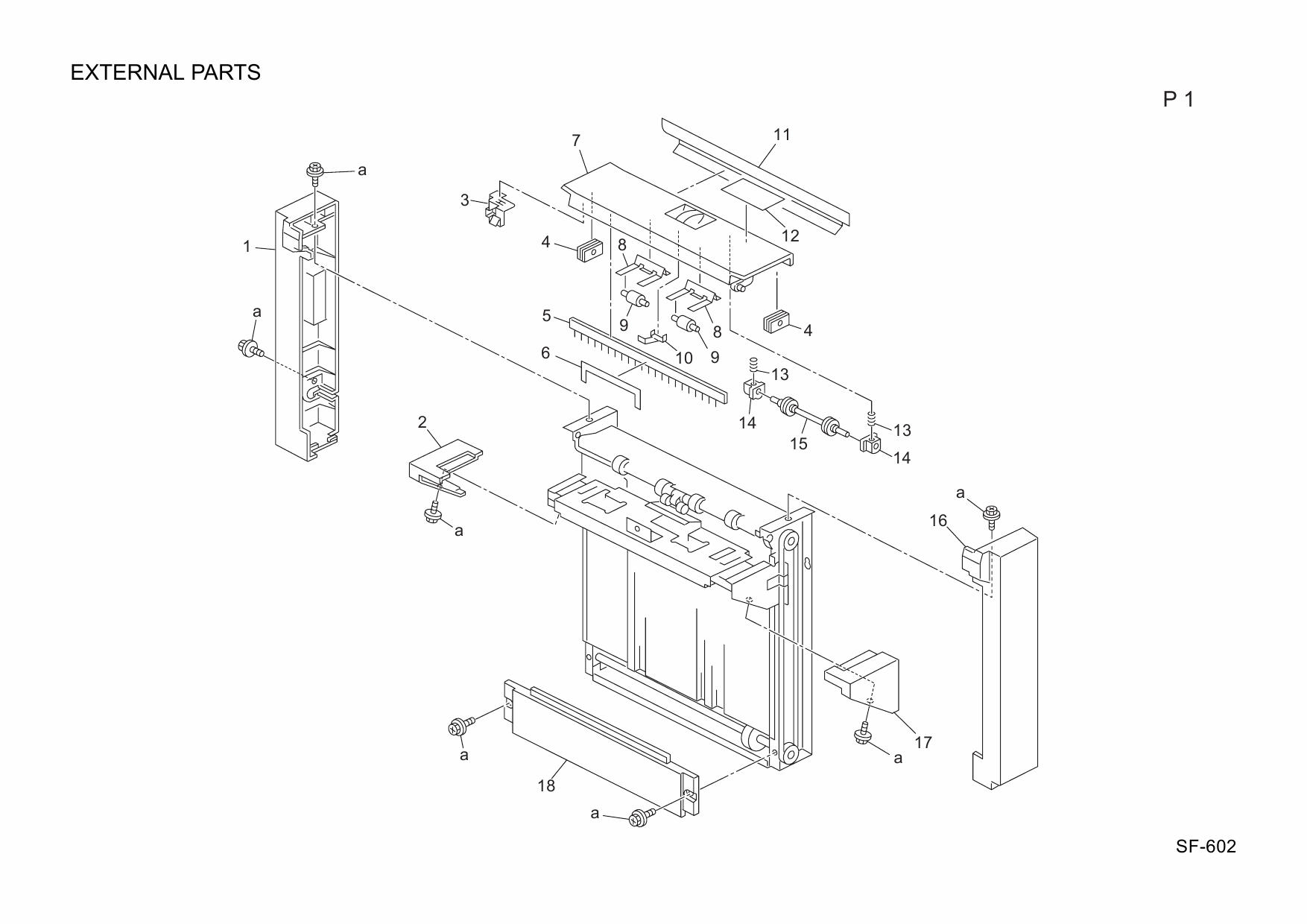 Konica-Minolta Options SF-602 A0PX Parts Manual-2